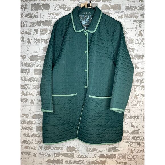 Lands end | women quilted jacket reversible floral - Picture 10 of 11